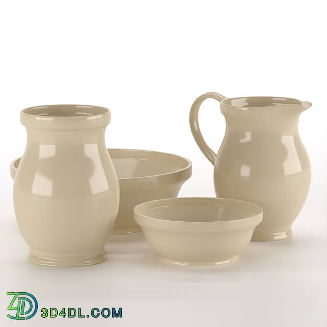 Set of ceramic dishes DECORERA