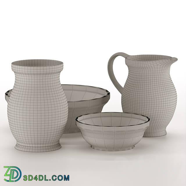 Set of ceramic dishes DECORERA