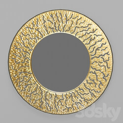 Mirror Coral Gold 90 90 3.5 cm 