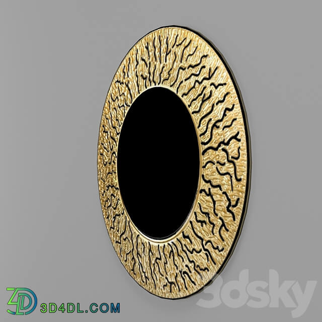 Mirror Coral Gold 90 90 3.5 cm