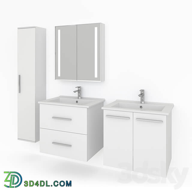 Bathroom furniture production Kaksa A Praktik White 650