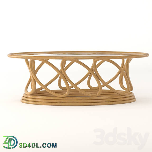 Table - Rattan Coffee Table Summer interior