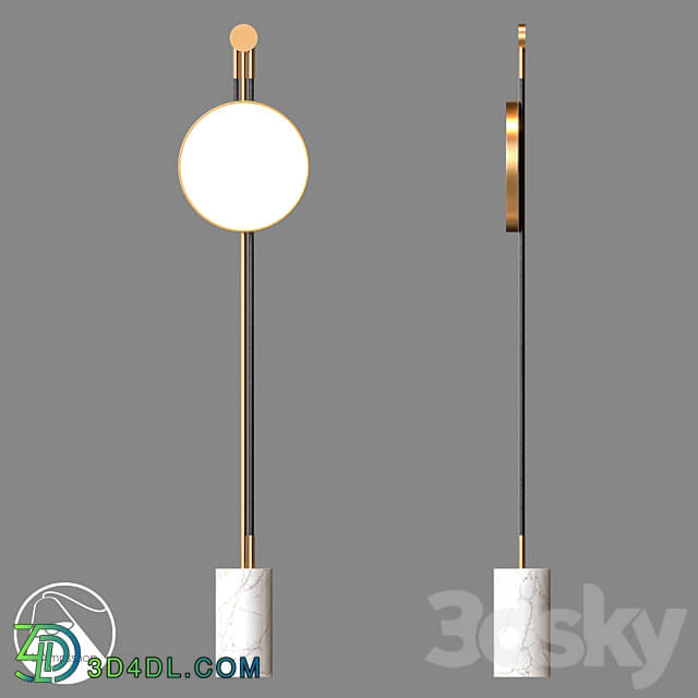 Floor lamp - LampsShop.ru T6013 Floor Lamp Lunar Marble