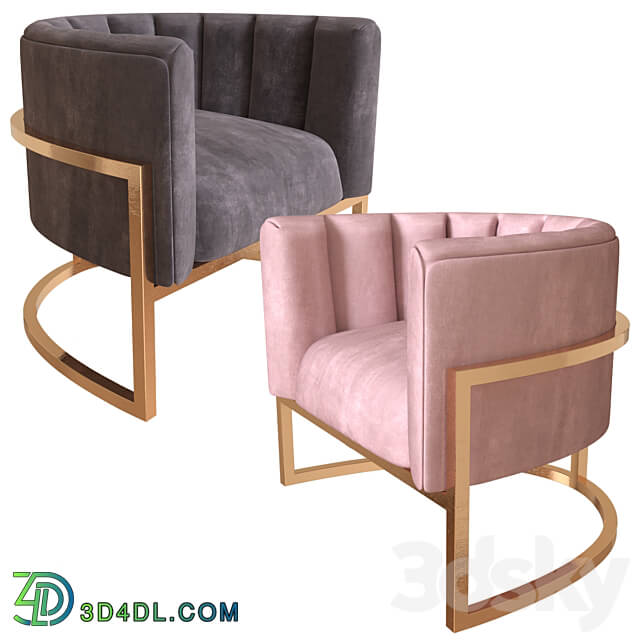 Arm chair - Corduroy armchair in five colors