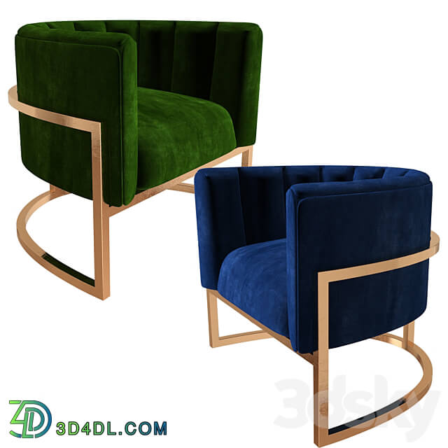 Arm chair - Corduroy armchair in five colors