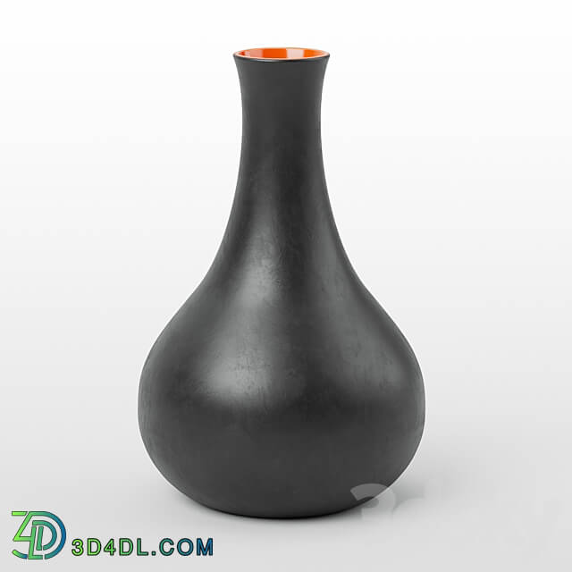 Black Orange Vase