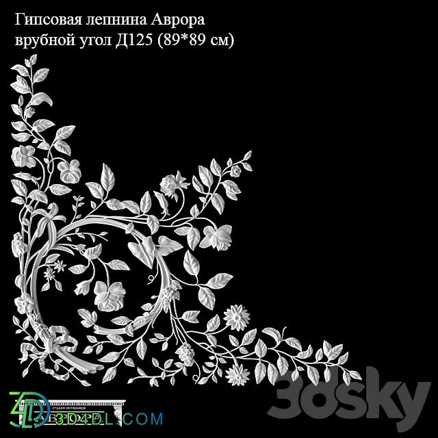 Plaster decor D125 89 89 cm Plaster stucco molding Aurora Krasnodar 