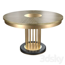 Table - OM Round Brass Dining Table S018 Any-Home 