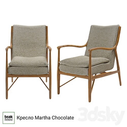 Arm chair - Armchair Martha chocolate 