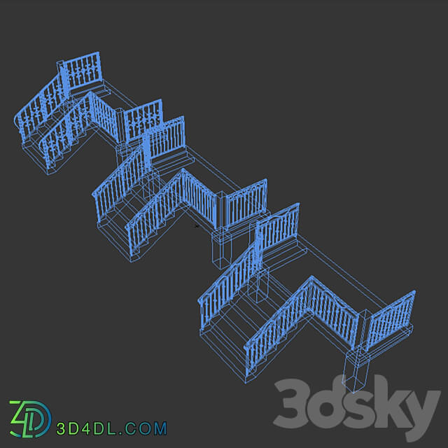 Staircase - metal railings