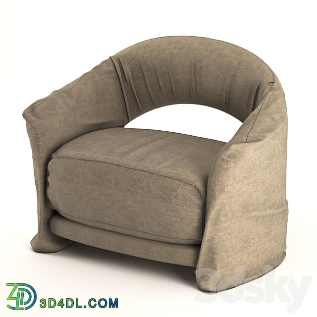 Arm chair - brown armchair