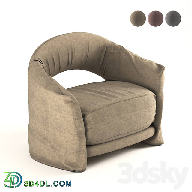 Arm chair - brown armchair