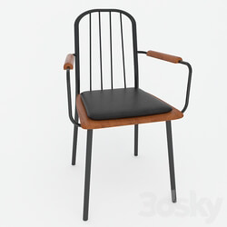 Chair - Wood And Metal Chair 2 