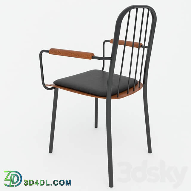 Chair - Wood And Metal Chair 2