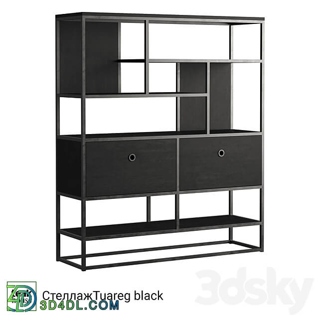 Bookcase Tuareg black