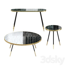 Table - Band marble coffee table by Bethan Gray 