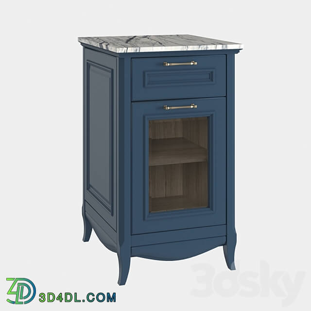 Sideboard _ Chest of drawer - Cabinet with marble top Madlen _ color Ruta_ Estella