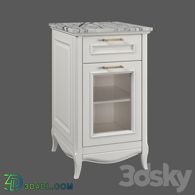 Sideboard _ Chest of drawer - Cabinet with marble top Madlen _ color Ruta_ Estella
