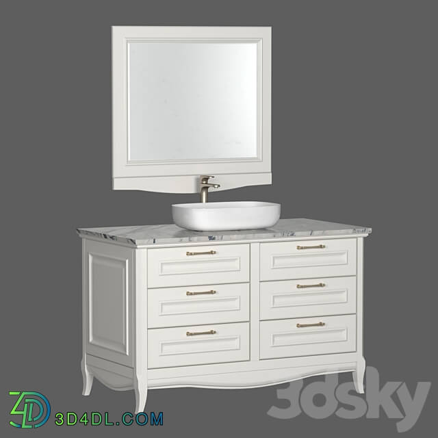 Vanity unit with Madlen overhead sink color Ruta Estella