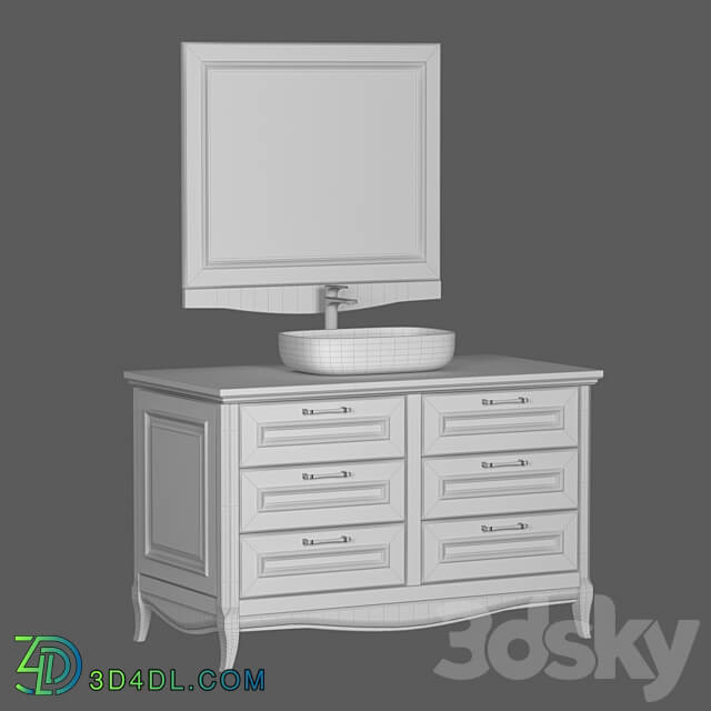 Vanity unit with Madlen overhead sink color Ruta Estella