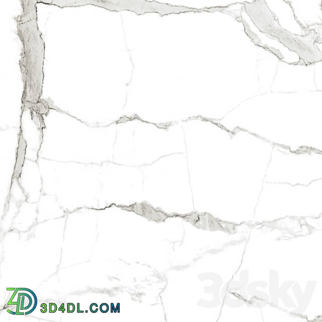 Marble veneer 015 Bianco Carrara B 3D Models 3DSKY