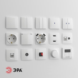 Miscellaneous OM Sockets and switches ERA Elegance white  