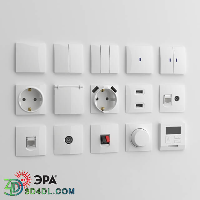 Miscellaneous OM Sockets and switches ERA Elegance white 