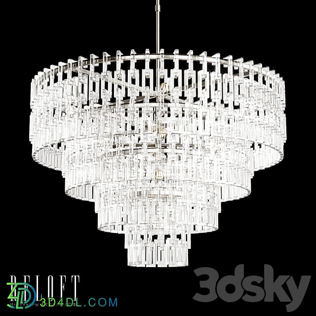 Pendant light Round chandelier Marignan four tiers Ø122 cm