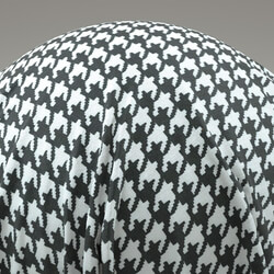 ArtStation Travis Davids Fabric (25) Printed Poly Cotton Houndstooth 