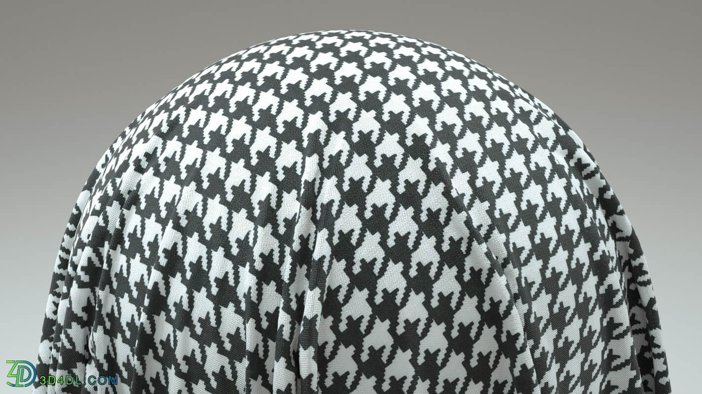 ArtStation Travis Davids Fabric (25) Printed Poly Cotton Houndstooth