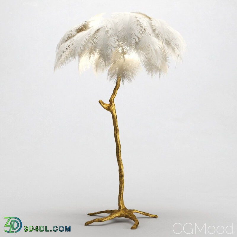 CGMood Ostrich Feather Lamp