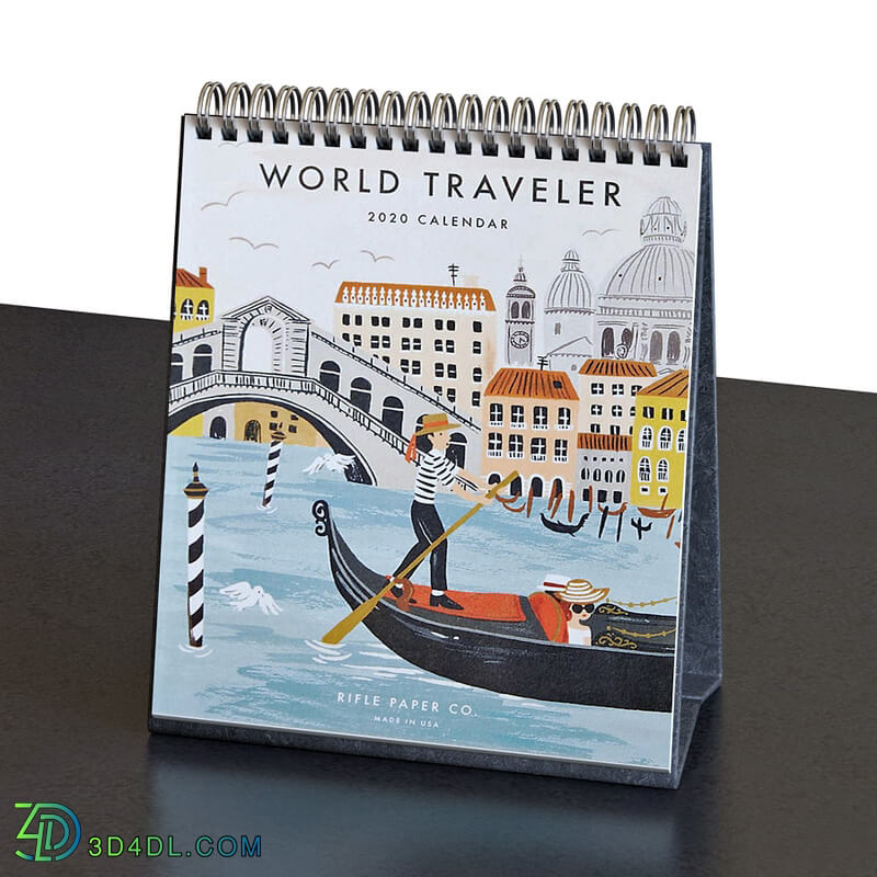 CGMood World Traveler Desk Calendar