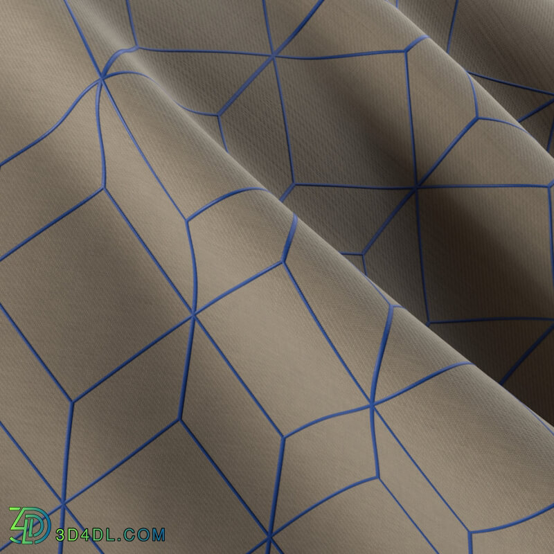 Poliigon Fabric Upholstery Bright Cube Pattern _texture_ - - - - -001