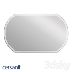 Oval led mirror 090 design 120x70 with anti fog illumination 