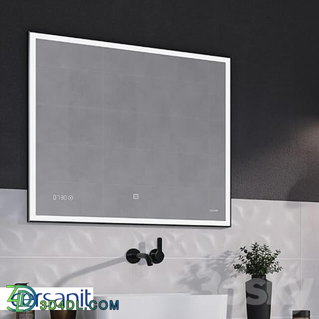 Mirror led 011 design 100x80 with illumination rectangular