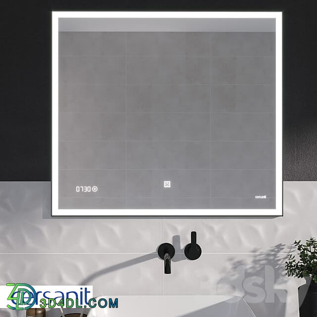 Mirror led 011 design 100x80 with illumination rectangular