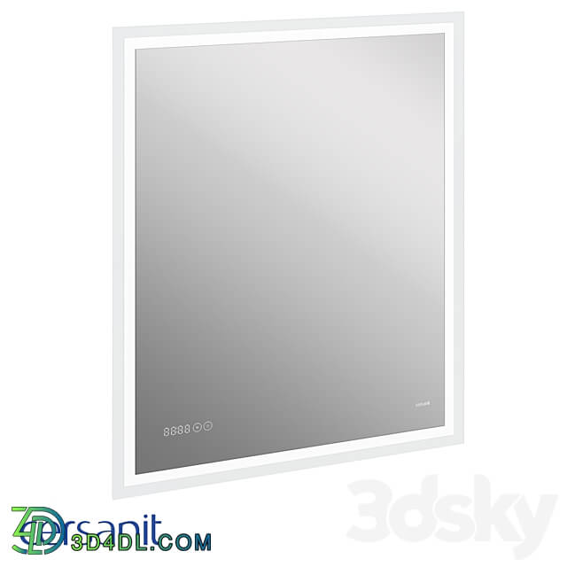 Mirror led 080 design pro 70x85 illuminated clock with anti fogging