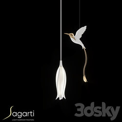 Pendant light Composition with Sagarti Alba Single lamp and Alba hanging decor 