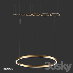 Pendant light Lamp Light Ring Horizontal by Henge om  