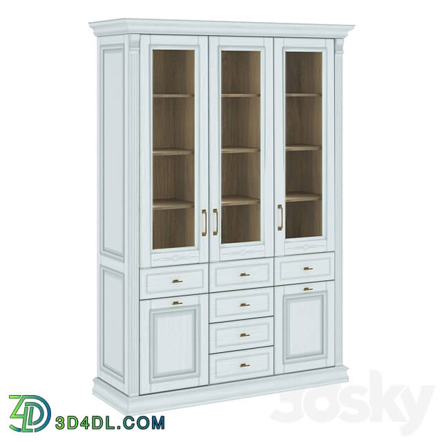 Wardrobe Display cabinets Three door Showcase with glass RIMAR 2021
