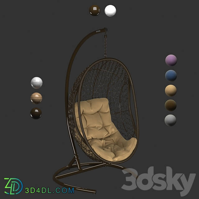 OM Hanging chair STULER balcony rods 