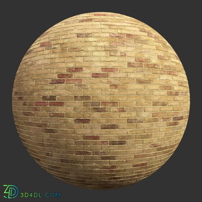 Poliigon Bricks Creased Buff Multi _texture_ - - - -003