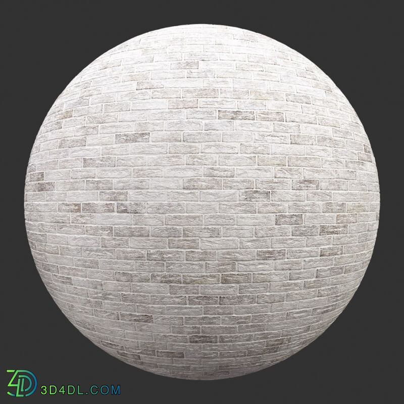 Poliigon Bricks Creased White Washed _texture_ - - - -001