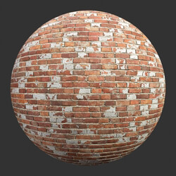 Poliigon Bricks Old Paint Flaked Red _texture_ - - - - -001 