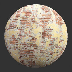 Poliigon Bricks Old Plastered Red _texture_ - - - -001 