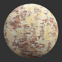 Poliigon Bricks Old Plastered Red _texture_ - - - -002 