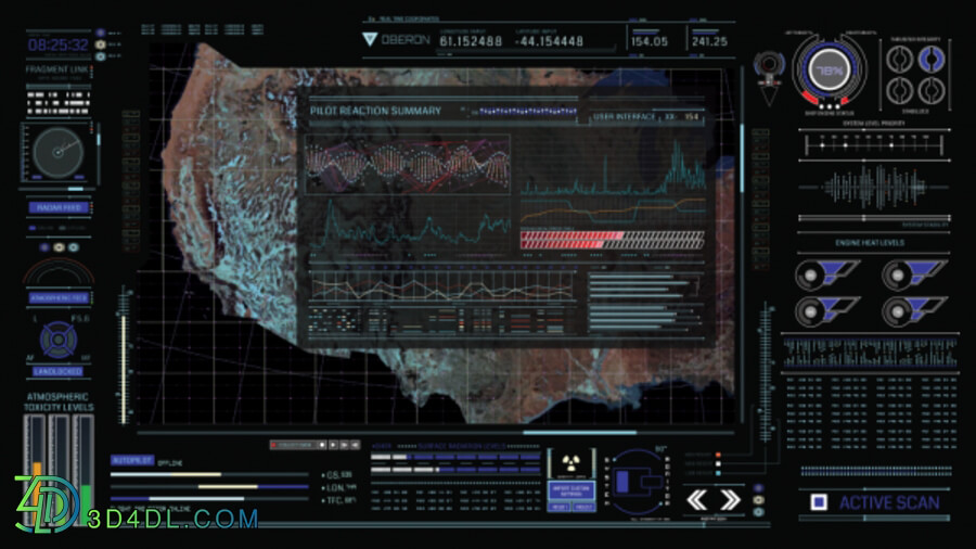 Poliigon Graphic Design Futuristic UI _texture_ - - - -004