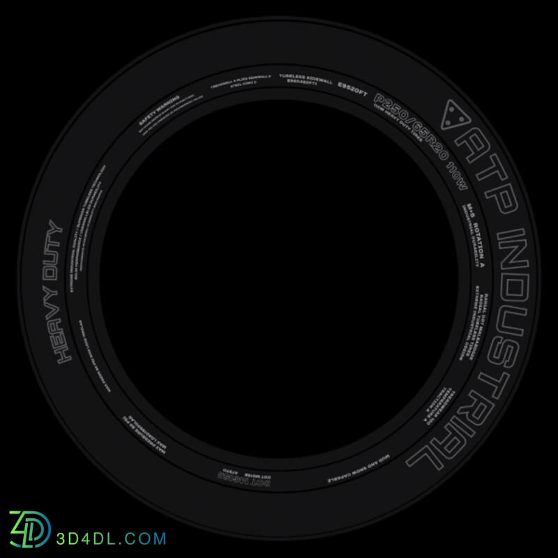 Poliigon Graphic Design Tire Sidewalls _texture_ - - - -003