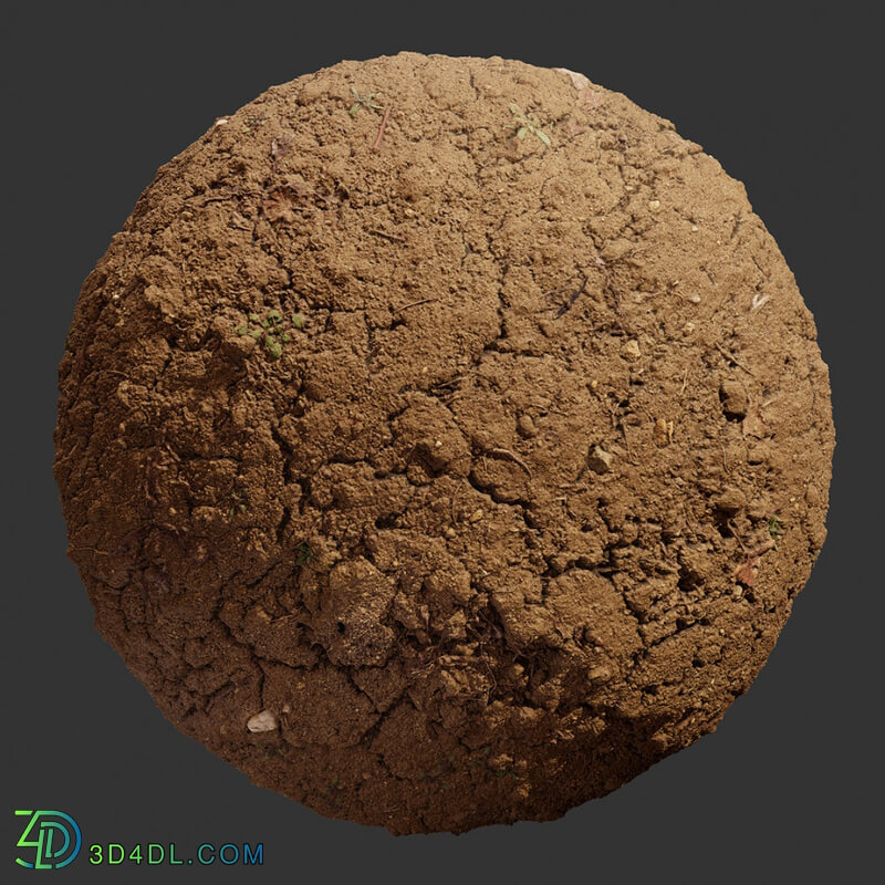 Poliigon Ground Dirt Cracked _texture_ - - -002