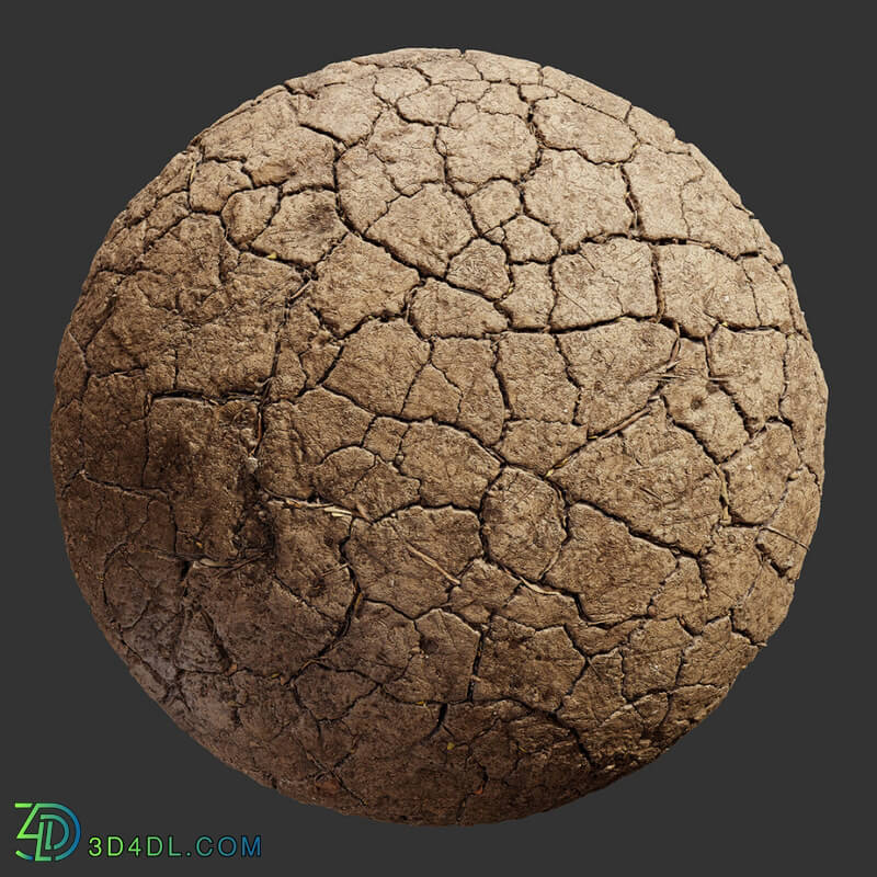 Poliigon Ground Mud Cracked _texture_ - - -003